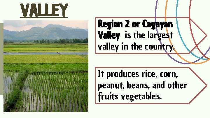 VALLEY Region 2 or Cagayan Valley is the largest valley in the country. It