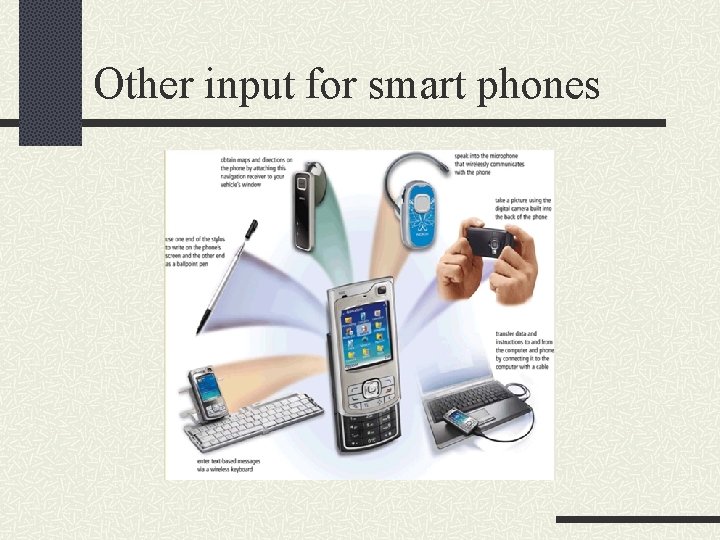 Other input for smart phones 