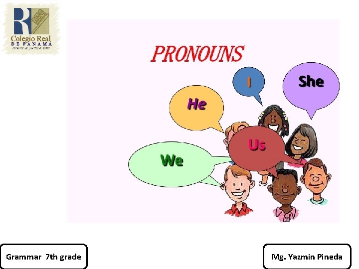 Grammar 7 th grade Mg. Yazmin Pineda 