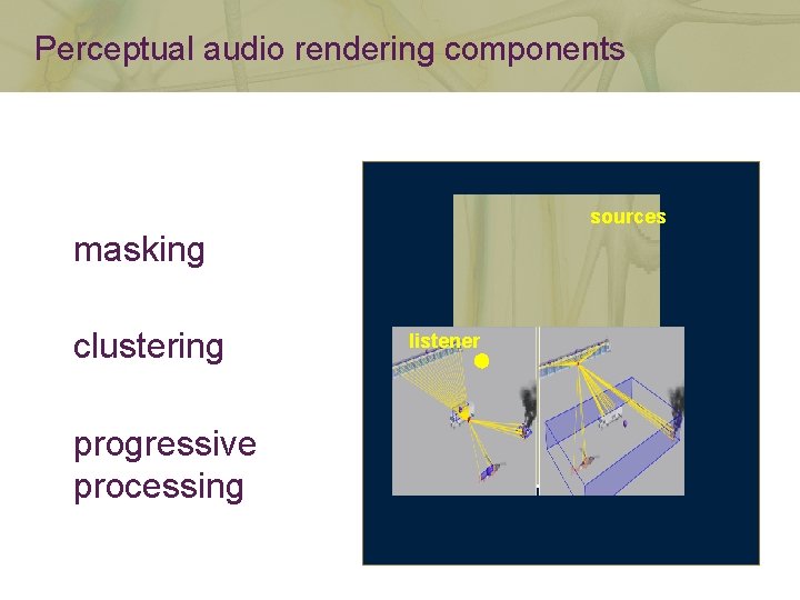 Perceptual Audio Rendering Nicolas Tsingos Dolby Laboratories nicolas