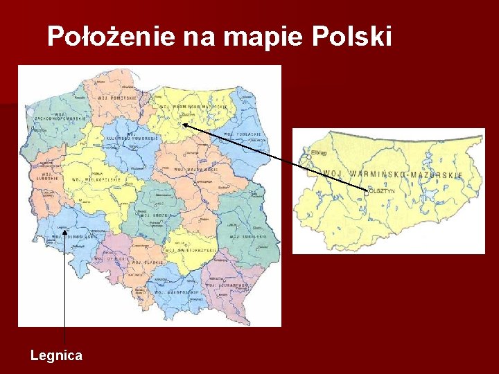 Położenie na mapie Polski Legnica 