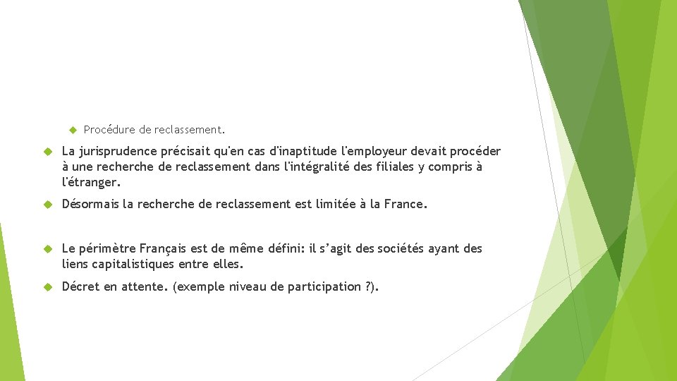 Ordonnances du 22 septembre 2017 Licenciement suite inaptitude