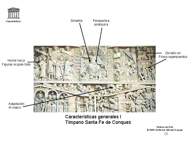 Claseshistoria Simetría Perspectiva jerárquica División en Frisos superpuestos Horror vacui Figuras ocupan todo Adaptación