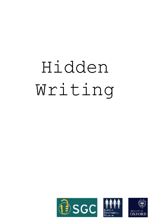Hidden Writing 