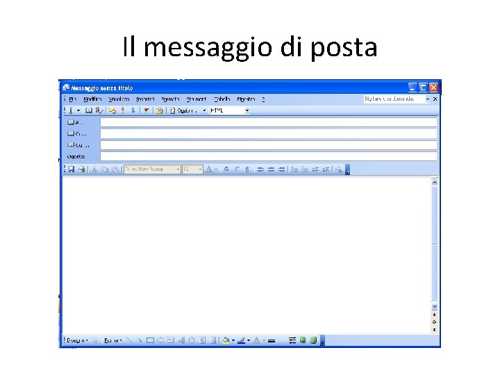 Il messaggio di posta 