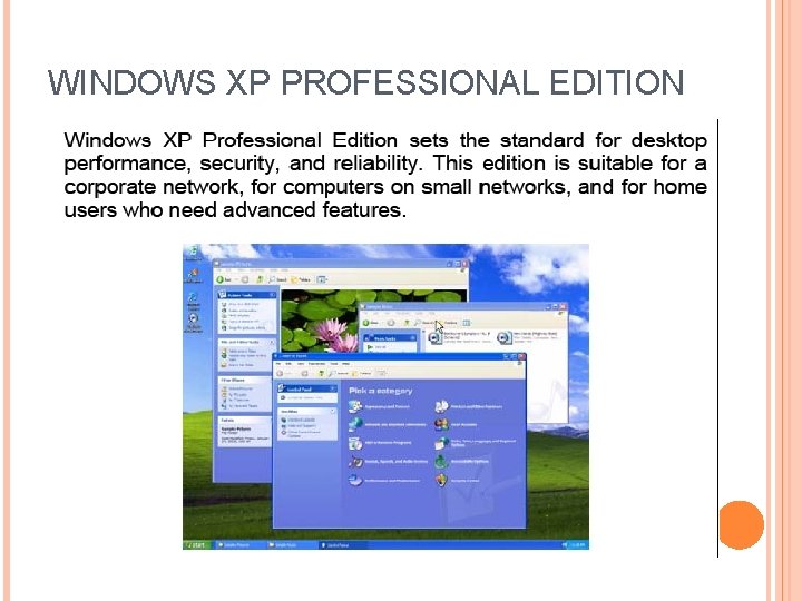 WINDOWS XP PROFESSIONAL EDITION WINDOWS XP PROFESSIONAL EDITION