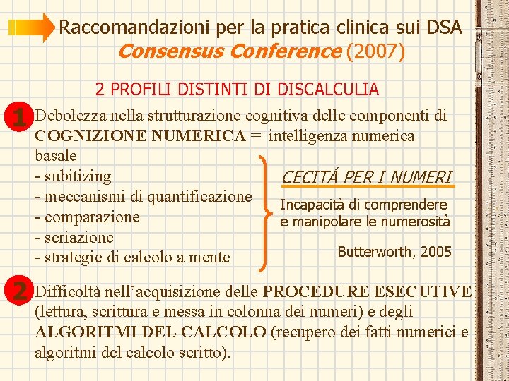 Raccomandazioni per la pratica clinica sui DSA Consensus Conference (2007) 1 2 PROFILI DISTINTI Raccomandazioni per la pratica clinica sui DSA Consensus Conference (2007) 1 2 PROFILI DISTINTI