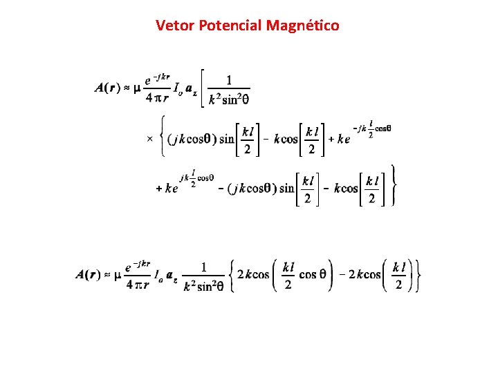 Vetor Potencial Magnético 