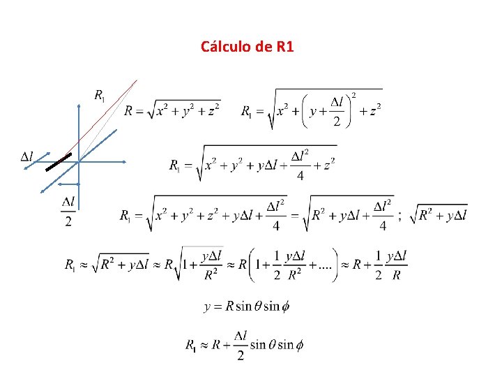 Cálculo de R 1 