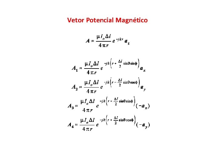 Vetor Potencial Magnético 