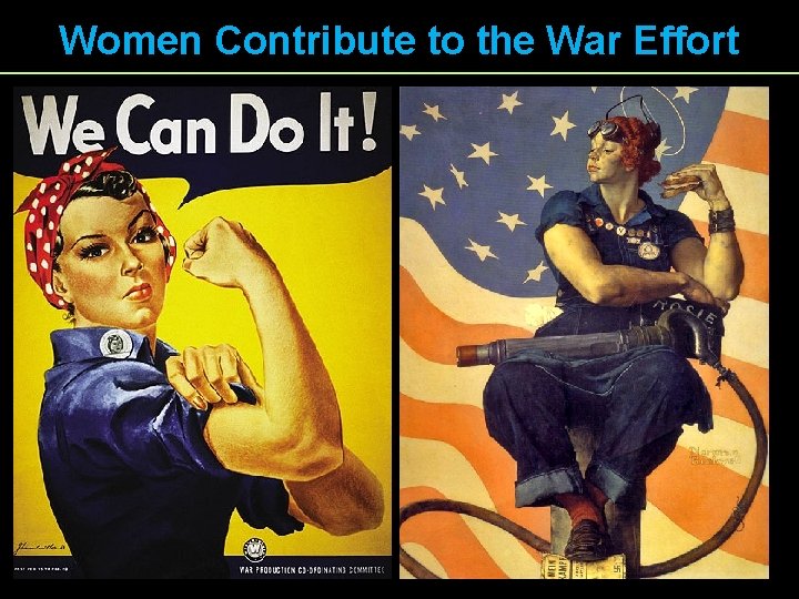 Women Contribute to the War Effort 