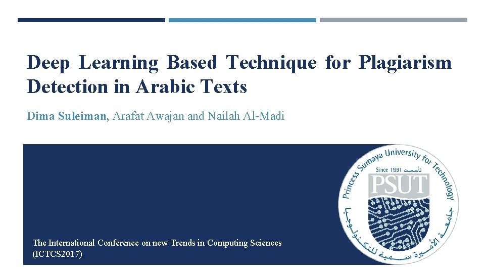Deep Learning Based Technique for Plagiarism Detection in