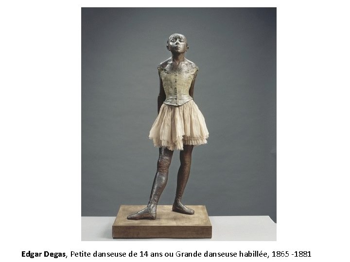 Edgar Degas, Petite danseuse de 14 ans ou Grande danseuse habillée, 1865 -1881 