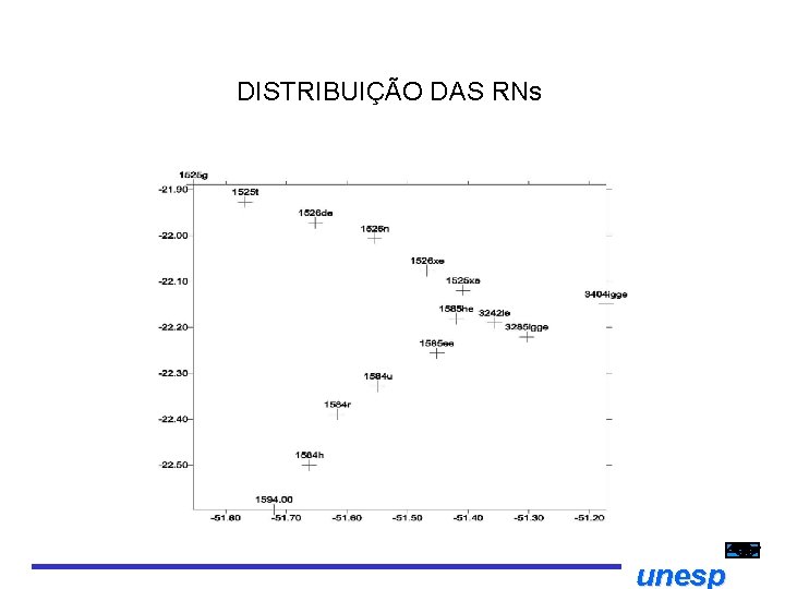 DISTRIBUIÇÃO DAS RNs unesp 