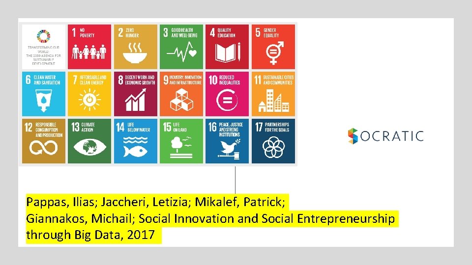 Pappas, Ilias; Jaccheri, Letizia; Mikalef, Patrick; Giannakos, Michail; Social Innovation and Social Entrepreneurship through