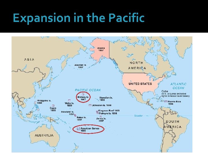 Expansion in the Pacific 