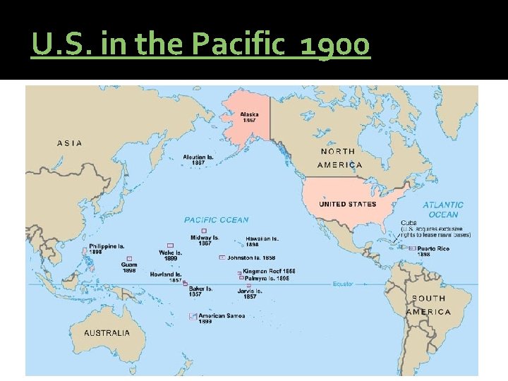 U. S. in the Pacific 1900 