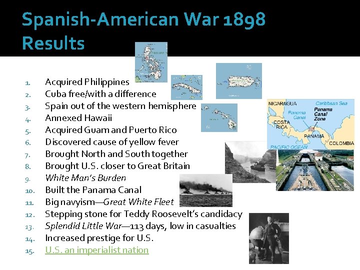 Spanish-American War 1898 Results 1. 2. 3. 4. 5. 6. 7. 8. 9. 10.