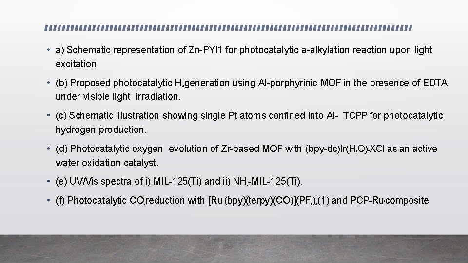  • a) Schematic representation of Zn-PYI 1 for photocatalytic a-alkylation reaction upon light
