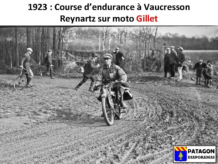 1923 : Course d’endurance à Vaucresson Reynartz sur moto Gillet 