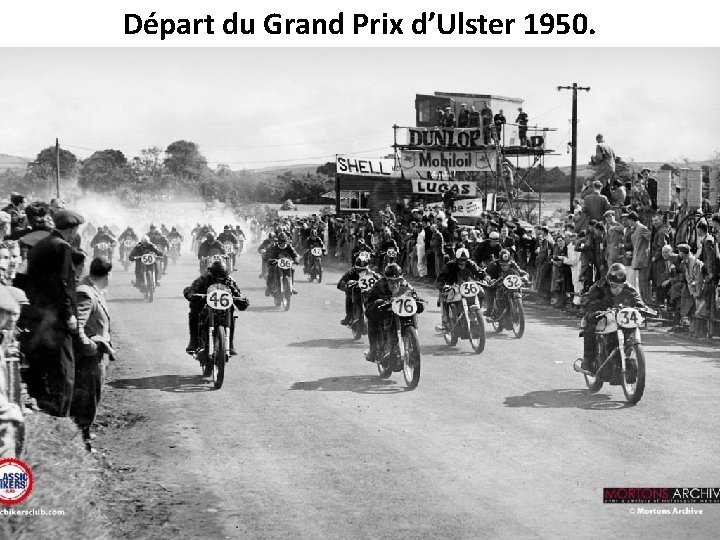 Départ du Grand Prix d’Ulster 1950. 