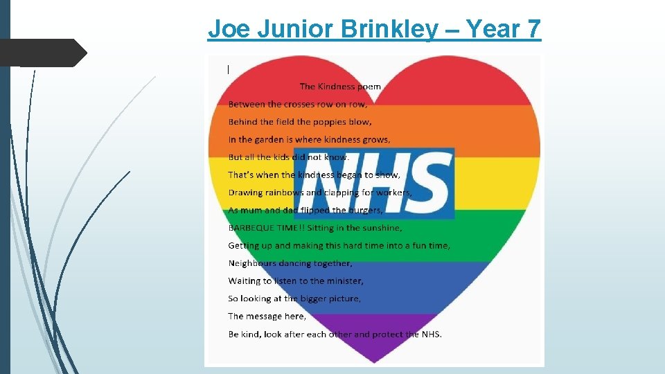Joe Junior Brinkley – Year 7 