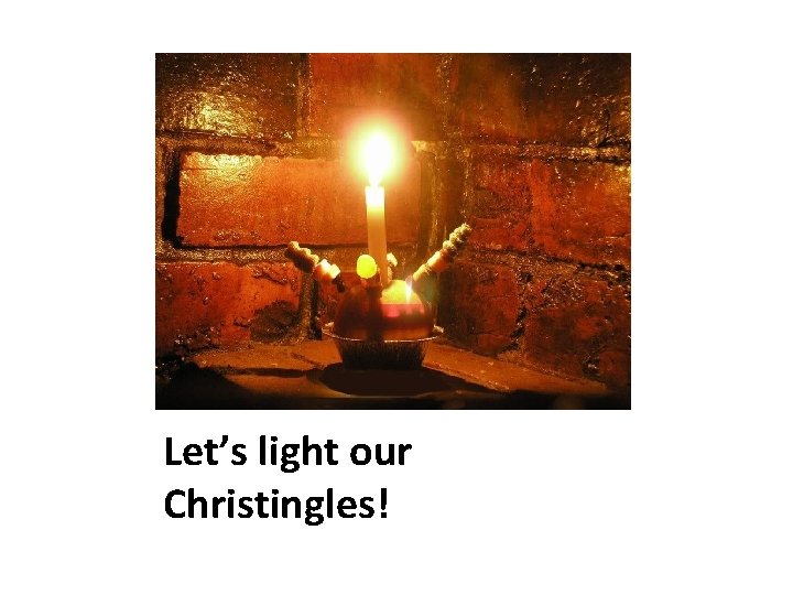 Let’s light our Christingles! 