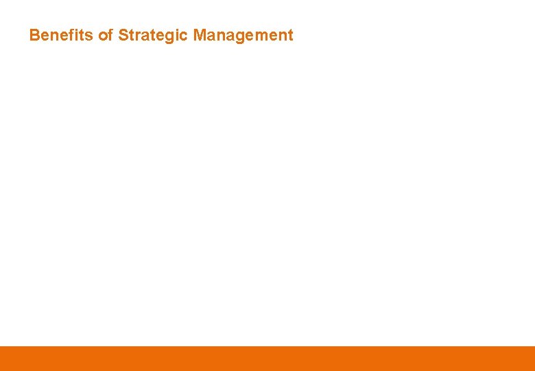 Benefits of Strategic Management 