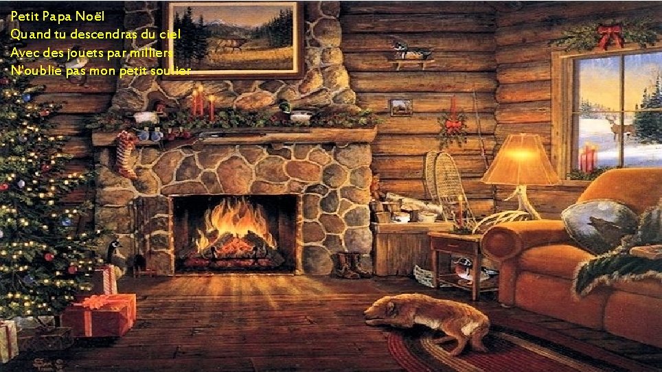 C'est Papa la belle nuit de Noël Petit Noël La neigetuétend son manteau Quand