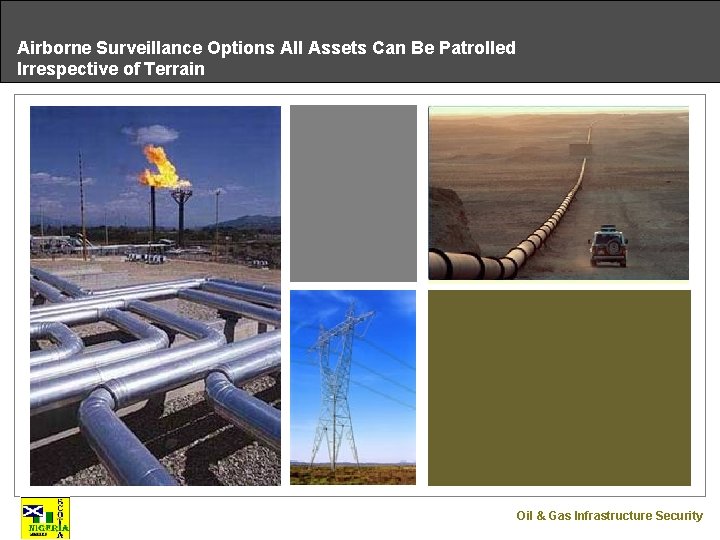 Airborne Surveillance Options All Assets Can Be Patrolled Irrespective of Terrain Oil & Gas