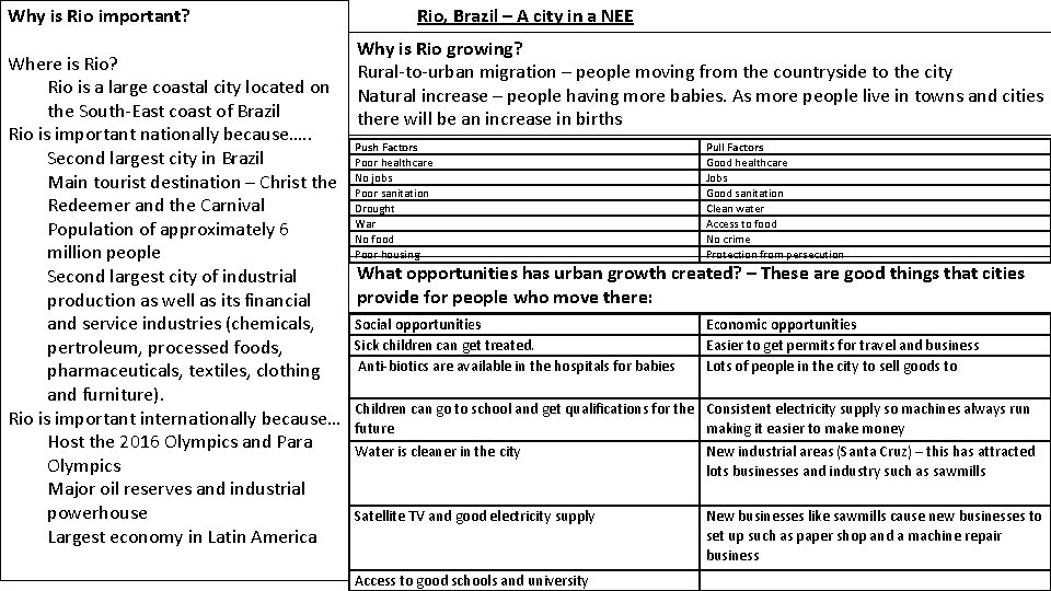 Why is Rio important? Where is Rio? Rio is a large coastal city located