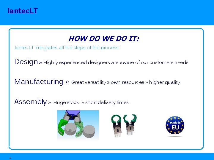 lantec. LT HOW DO WE DO IT: lantec. LT integrates all the steps of lantec. LT HOW DO WE DO IT: lantec. LT integrates all the steps of