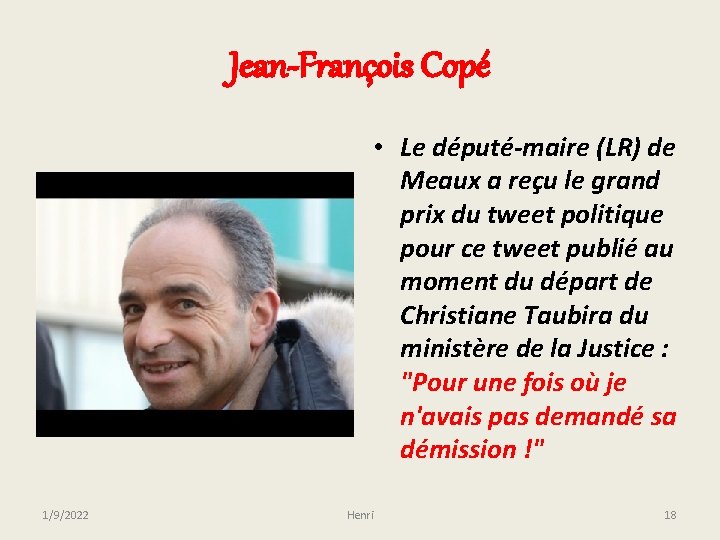 Jean-François Copé • Le député-maire (LR) de Meaux a reçu le grand prix du