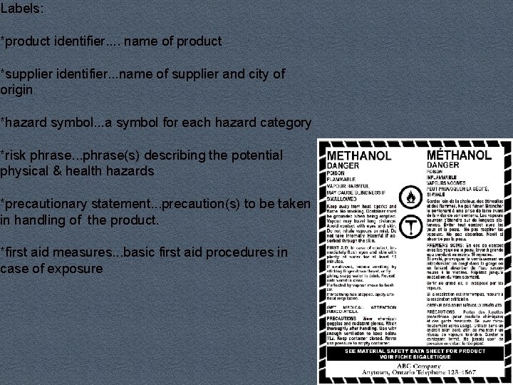Labels: *product identifier. . name of product *supplier identifier. . . name of supplier