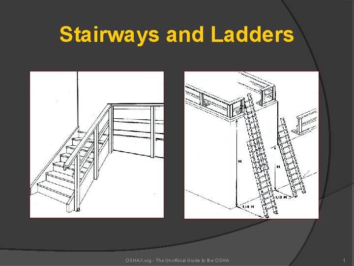 Stairways and Ladders OSHAX. org - The Unofficial Guide to the OSHA 1 