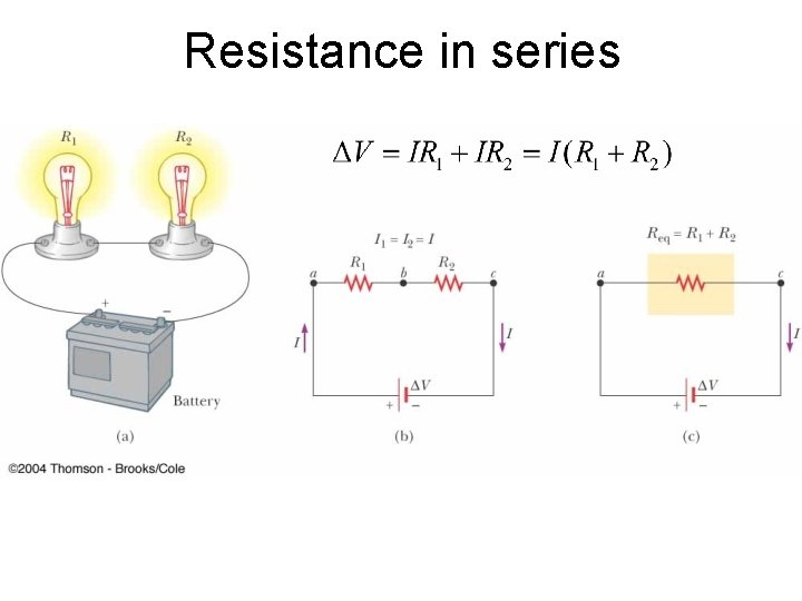 Resistance in series 