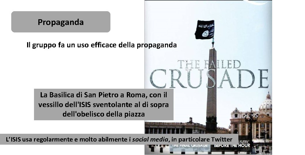Propaganda Il gruppo fa un uso efficace della propaganda La Basilica di San Pietro