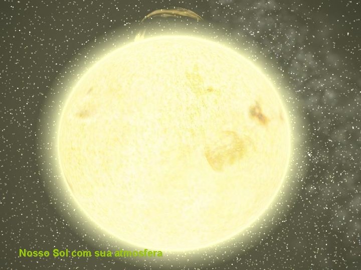 Nosso Sol com sua atmosfera 