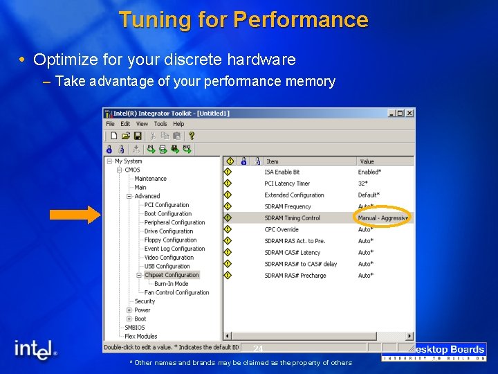 Tuning for Performance Optimize for your discrete hardware – Take advantage of your performance