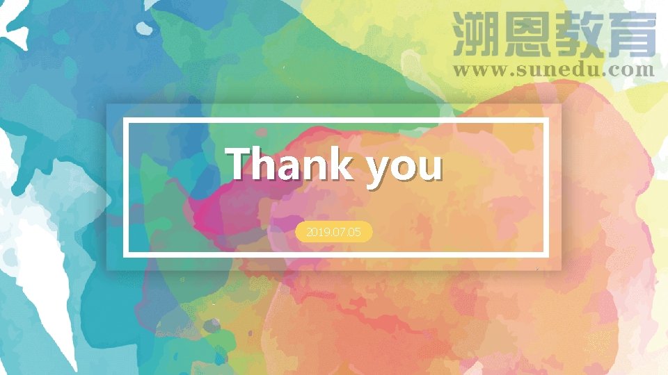 Thank you 2019. 07. 05 