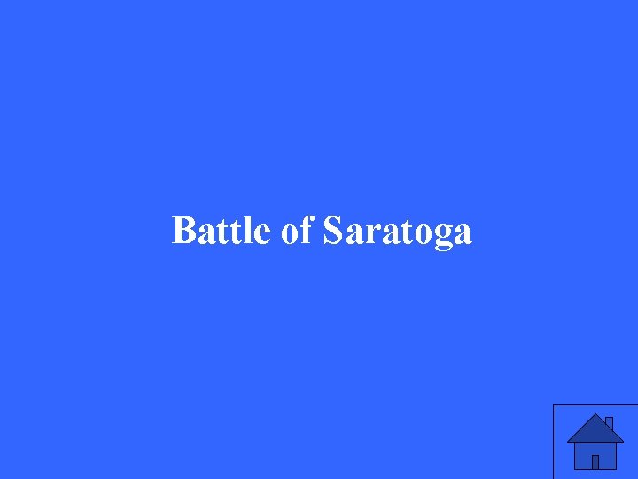 Battle of Saratoga 