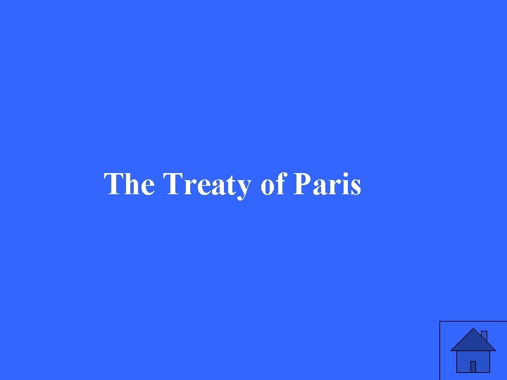 The Treaty of Paris 