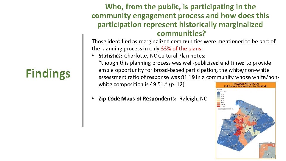 Who, from the public, is participating in the community engagement process and how does