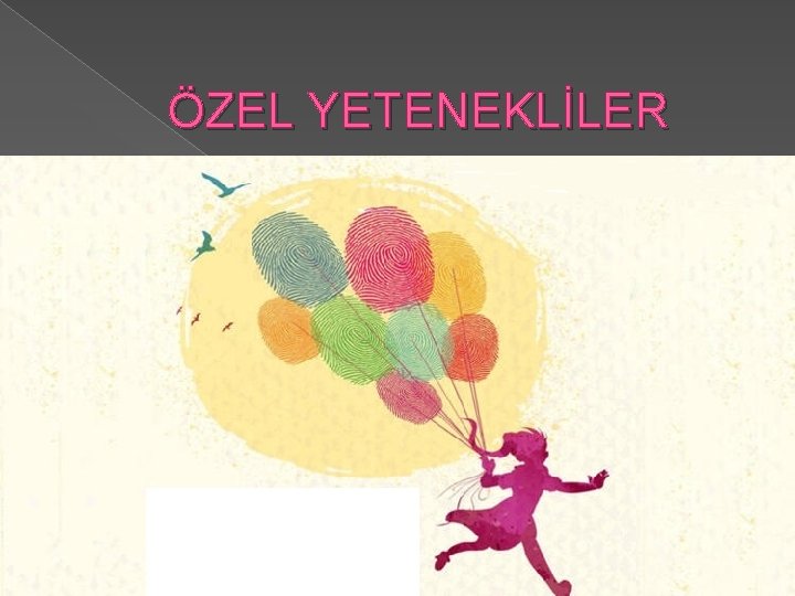 ÖZEL YETENEKLİLER 