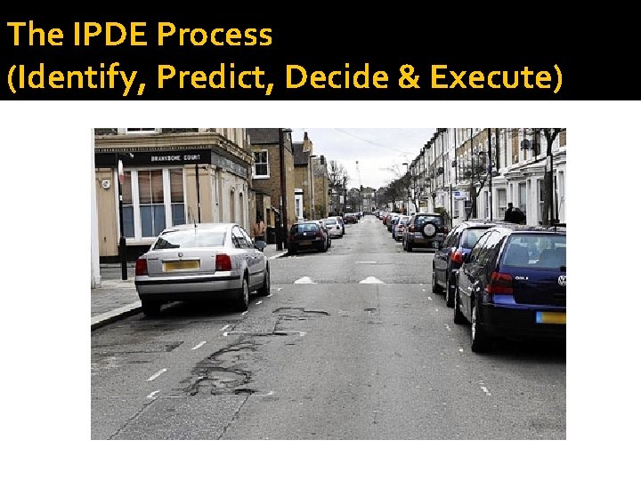 The IPDE Process (Identify, Predict, Decide & Execute) 