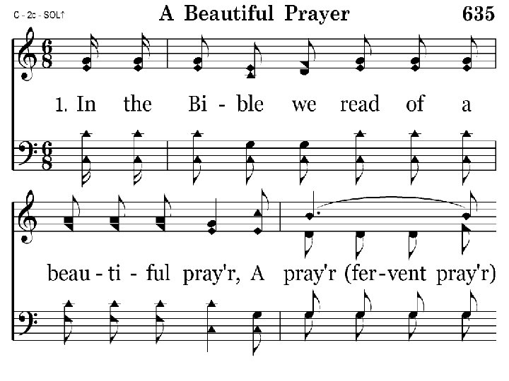 635 - A Beautiful Prayer - 1. 1 