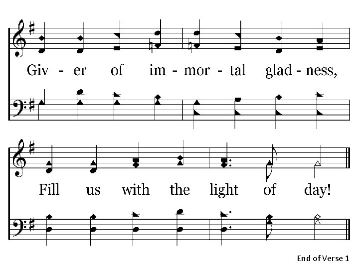 027 - Joyful, Joyful We Adore Thee 1. 4 End of Verse 1 