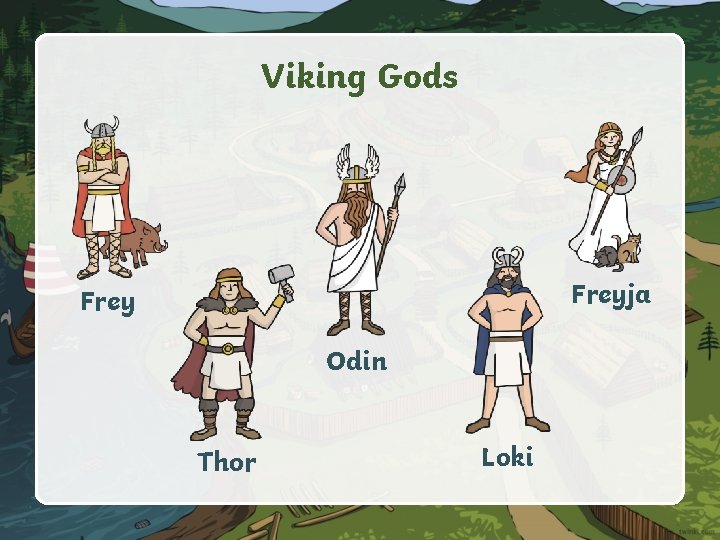 Viking Gods Freyja Frey Odin Thor Loki 