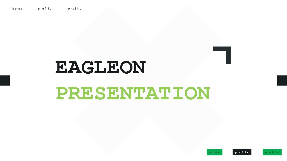 home profile EAGLEON PRESENTATION home profile 