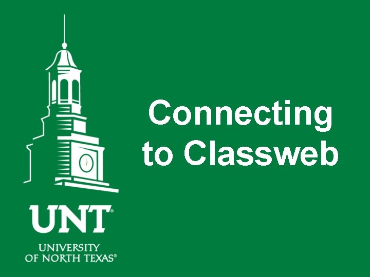 Connecting to Classweb 
